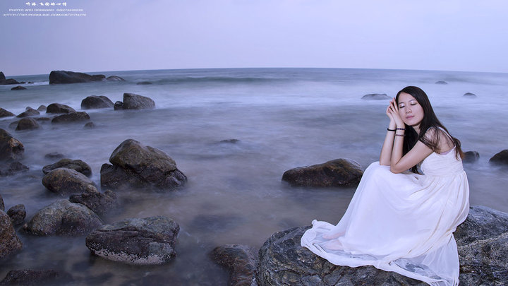 听海 阳江海景慢门人像摄影的意境与技巧