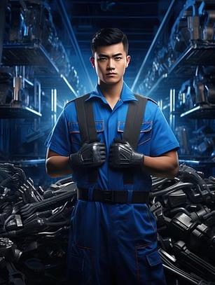 青春筑梦 年轻工人工程师的职业人像摄影